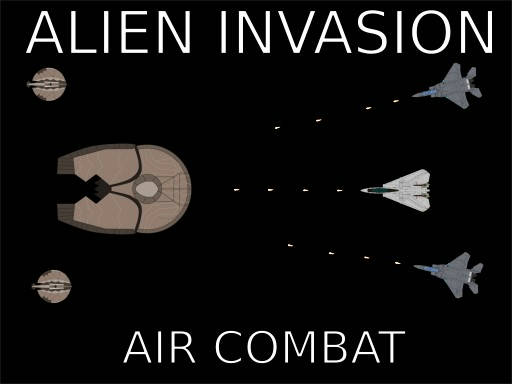 Play Air Combat. Alien Invasion