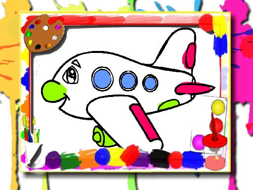 Play Airplane Coloring Book