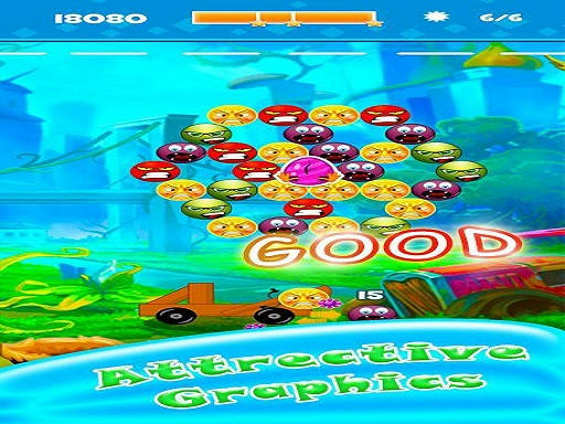 Play Angry Face Bubble Shooter