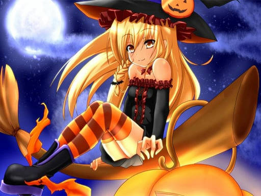 Play Anime Halloween Jigsaw Puzzle 2