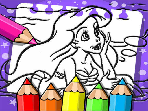 Play Ariel The Mermaid Coloring Book