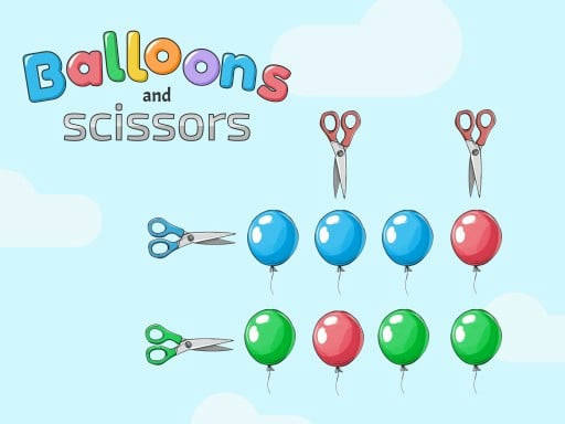 Play Balloons and scissors