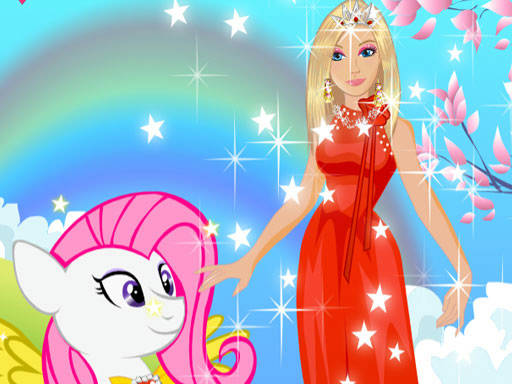 Play Barbie and Pony Dressup