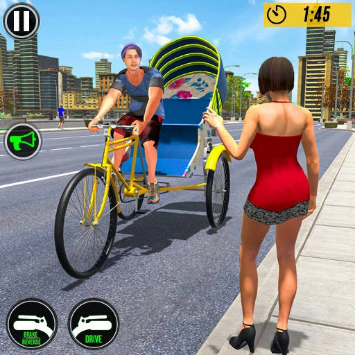 Play Bicycle Tuk Tuk Auto Rickshaw Free Driving Game