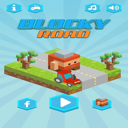 Play Blocky Road Runner Game 2D