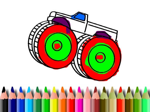 Play BTS Monster Truck Coloring