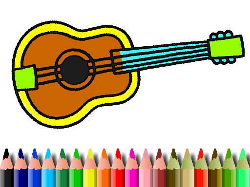 Play BTS Music Instrument Coloring Book