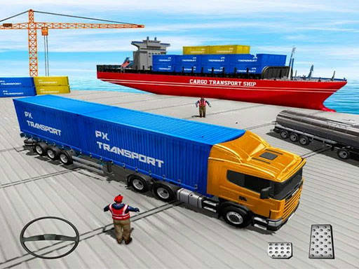 Play Cargo Transport Truck Driving