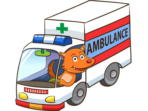 Play Cartoon Ambulance Puzzle