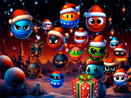 Play Christmas Rush : Red and Friend Balls