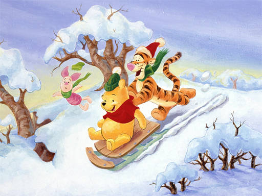 Play Christmas Winnie Pooh Jigsaw