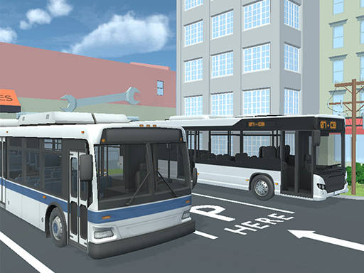 Play City Bus Parking Challenge Simulator 3D