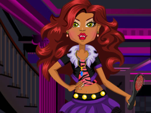 Play Clawdeen Wolf flirting Dressup