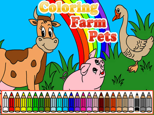 Play Coloring Farm Pets