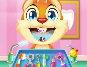 Play Crazy animals dentist