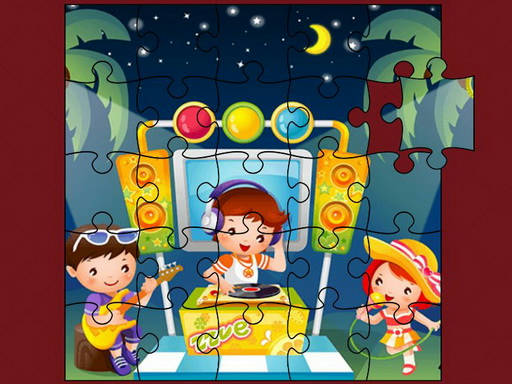 Play Cute Little Kids Jigsaw