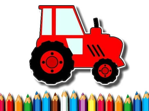 Play Easy Kids Coloring Tractor