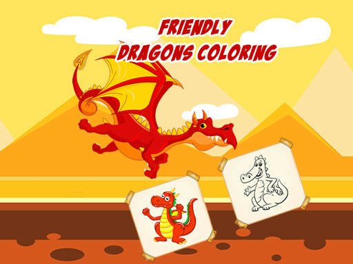 Play Friendly Dragons Coloring