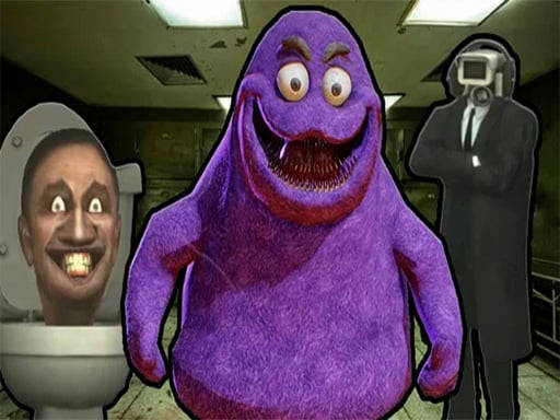 Play Grimace Shake Escape Skibidi and Cameraman