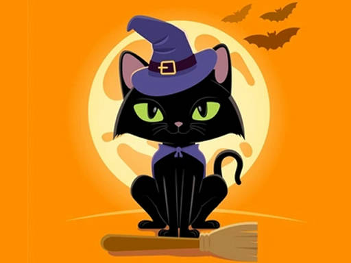 Play Grumpy Halloween Cats Jigsaw