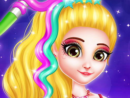 Play Hair Saloon Color by Number - Girls Fashion Games