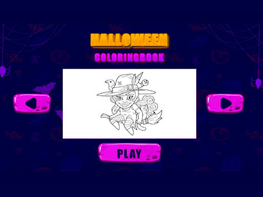 Play Halloween coloring books