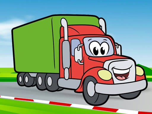 Play Happy Trucks Coloring