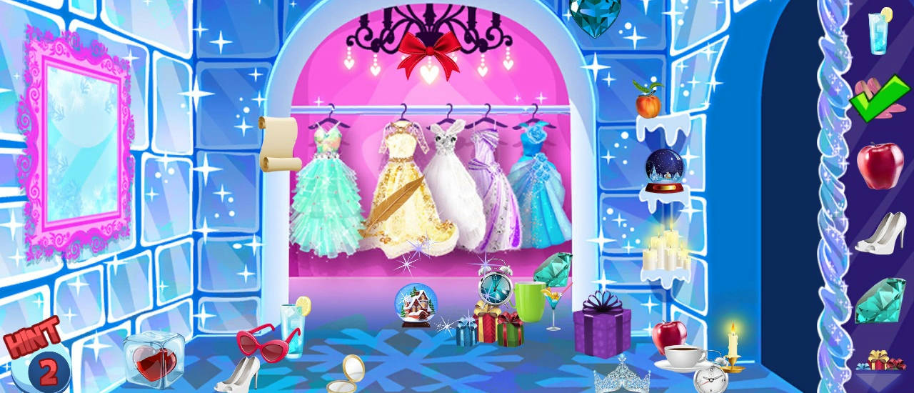 Play Ice Princess Hidden Objects