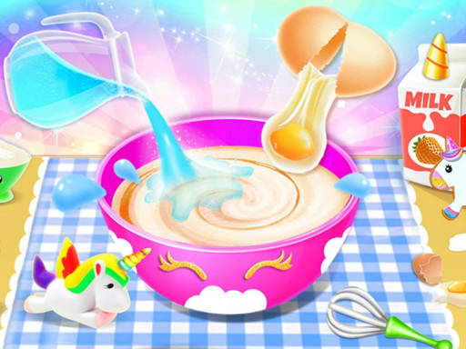 Play Little Princess Unicorn Cake Make