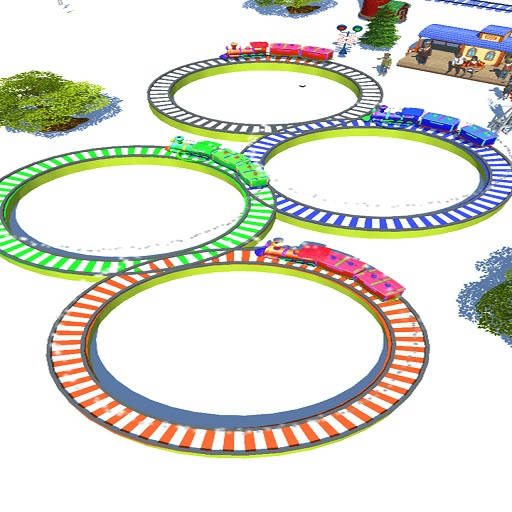 Play Lowpolly Train Racing Game