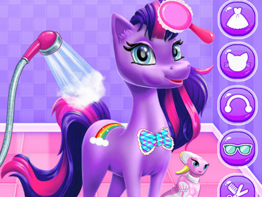 Play Magical Unicorn Grooming World