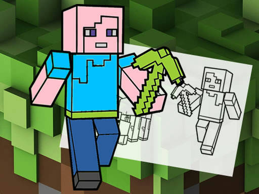 Play Minecraft Fun Coloring Book