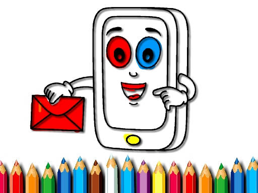 Play Mobile Phone Coloring Book