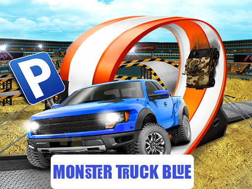 Play Monster-Truck-Parking Free 3D Blue