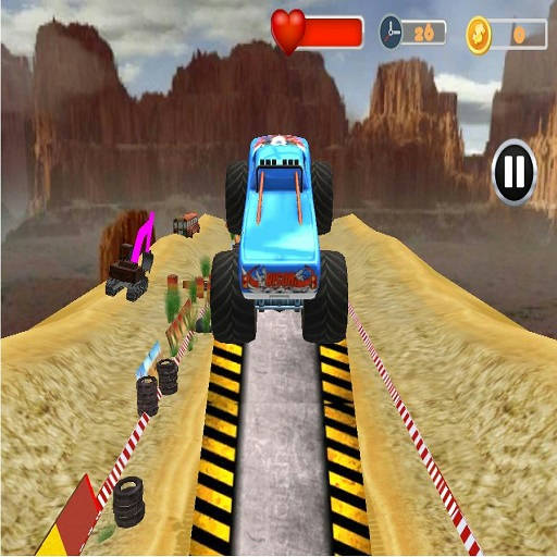 Play Monster Truck Tricky Stunt Race Game