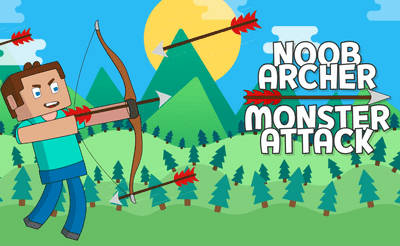 Play Noob Archer Monster Attack