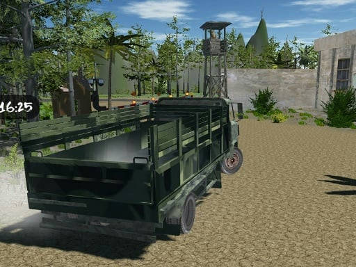 Play Offroad Truck Army Driving