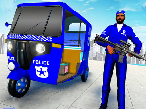 Play Police Auto Rickshaw Drive