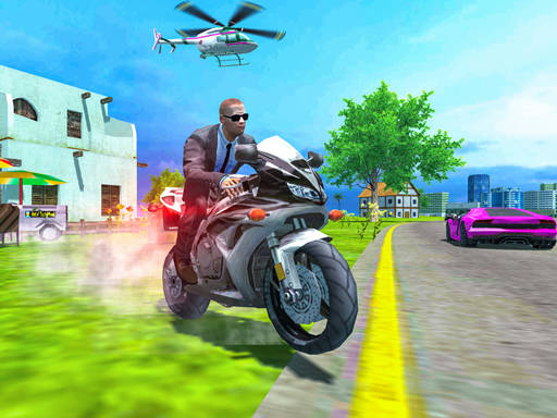 Play Police Motorbike Driver