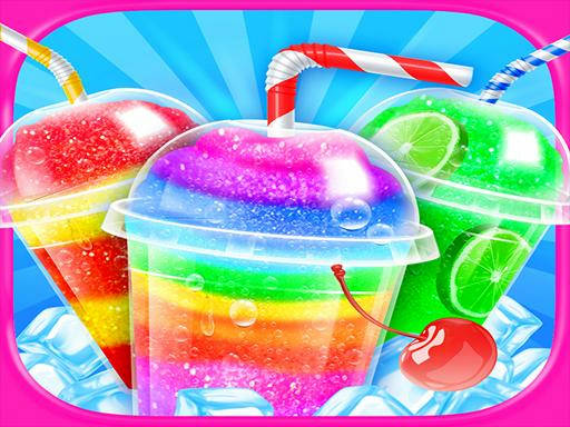 Play Rainbow Frozen Slushy Truck: Ice Candy Slush Maker