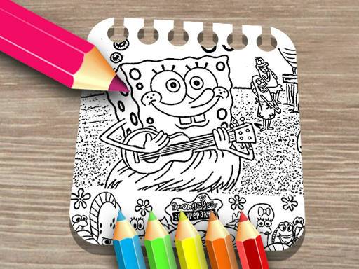 Play Sponge on the Run Coloring Book