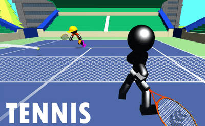 Play Stickman Tennis 3D