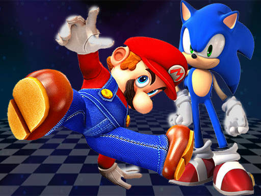 Play Super Mario & Sonic FNF Dance