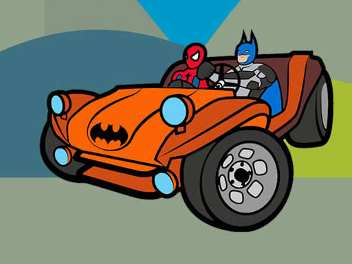 Play Superhero Cars Coloring Book