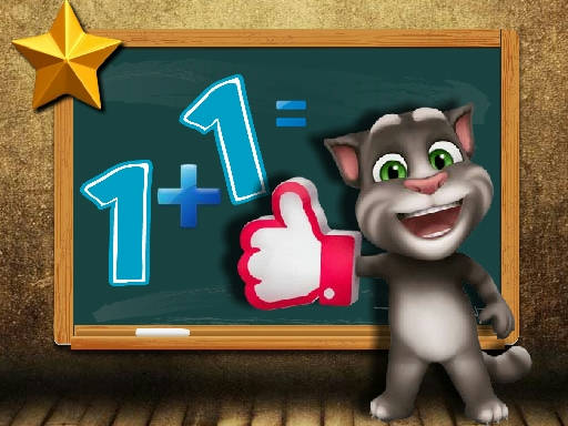 Play Talking Tom Math Test