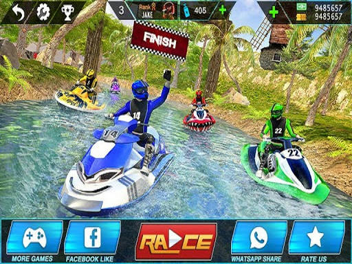 Play Top Boat Water Jet Sky Simulator Racing 3D