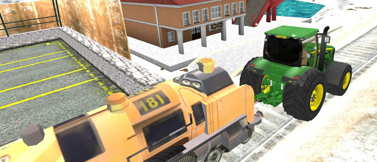 Play Tractor Towing Train