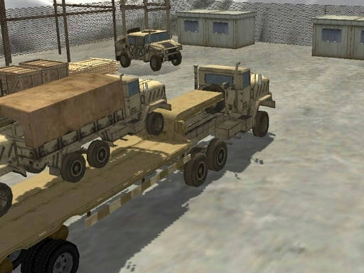 Play Transport Army vehicle truck driving