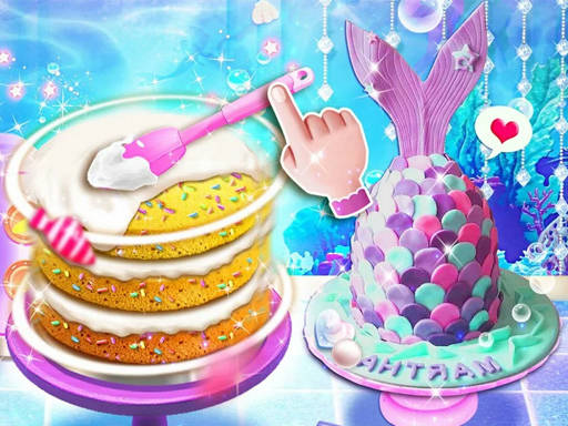 Play Unicorn Chef Mermaid Cake