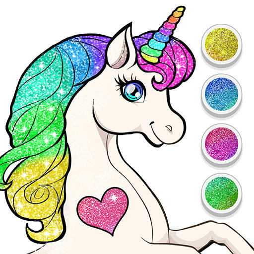 Play Unicorn Dress Up Coloring Book